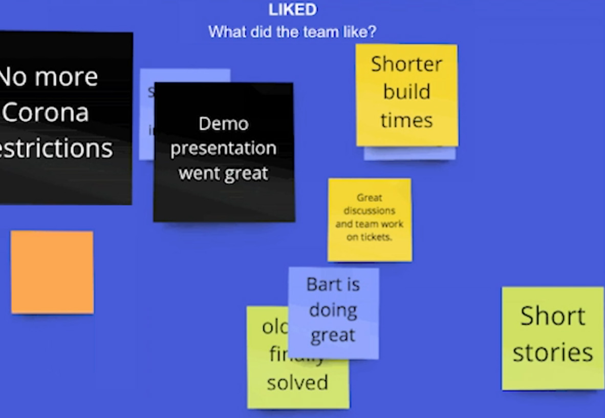 Don't use a whiteboard tool for your retrospective